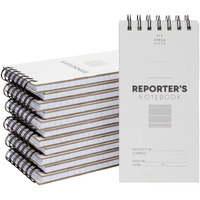 12 Pack Reporters Notebook  Spiral Note Pad For Journalist  Detective (70 Sheets/140 Pages Per Book  4X8 In)