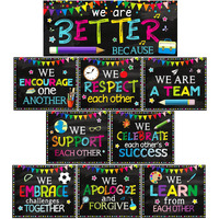 Classroom Decorations Bulletin Board Poster Banner Set Classroom Party Supplies For Kindergarten Pre-School Primary High School