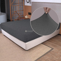 King Size Fitted Sheet Only - 4-Way Stretch Knit  Snug Fit  Wrinkle Free & Stay In Place  No More Slipping Off For Mattress  Soft & Comfortable - Hemp Gray  King