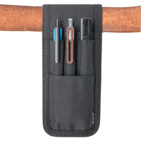 Diodrio Belt Pen Holder  Pencil Holder Pouch  Pen Sleeve Case Holster For Belt  Hold Multiple Pens  Hold 6 Inch Ruler  2 Pens And A Marker. Made Of Durable Fabrics  Detachable  Black.