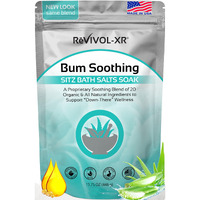 Sitz Bath For Hemorrhoids Soothing 20-In-1 Salts Soak Mix  Concentrated Pouch Makes 15 Toilet Seat Basin Sit Soaks. Made-In-Usa