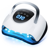 220W Led Uv Light Dryer For Nails Gel Polish With 57 Lamp Beads 4 Timer Setting & Lcd Touch Display Screen  Auto Sensor  Professional Nail Light