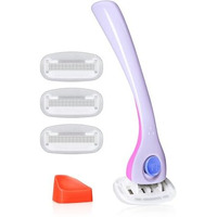 Billie Razors For Women Shave Kit - Womens Razor + 4 X 5-Blade Razor Refills + Magnetic Holder - Dreampop