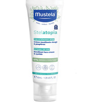 Mustela Stelatopia Eczema-Prone Skin Emollient Baby Face Cream - Face Moisturizer With Natural Avocado & Sunflower Oil - Fragrance-Free - 1.35 Fl Oz (Pack Of 1)