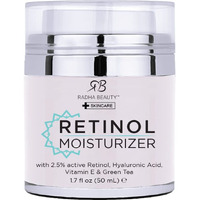 Radha Beauty Moisturizing Miracle Retinol Cream For Face - With 2.5% Retinol  Hyaluronic Acid  Vitamin E And Green Tea. Luxury Night And Day Cream 1.7 Fl Oz.