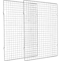 Cooling Rack For Baking 2-Pack  16X10 Inches Baking Rack  Thick Wire Cookie Rack For Cooking  Roasting  Grilling  Drying  Oven Safe  Fits Half Sheet Pan  Silver