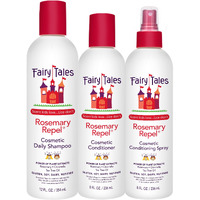 Fairy Tales Rosemary Repel Daily Kids Shampoo  12 Fl Oz.  Conditioner  8 Fl Oz. & Conditioning Spray  8 Fl Oz. Star Trio- Kids Like The Smell  Lice Do Not