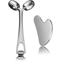 Face Massager  Metal Face Roller Gua Sha Massage Tool For Face Neck Eye Body Skin Care  Facial Roller For Women
