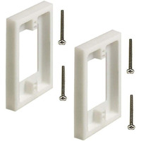 Imbaprice Bes1-2 (2-Pack) 1-Gang Non-Metallic Shallow Surface Box Extender  White