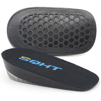 Sqht's Height Increase Insole - Gel Heel Shoe Lift Inserts  Achilles Tendon Cushion For Men And Women (Large (1"" Height))
