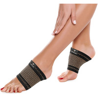 Copper Edge Copper Arch Relief Plus Support For Plantar Fasciitis. 2 Half Socks/Sleeve Compression Brace For Women And Men. Orthotics Feet Pain Aid Fit For Flat/High/Fallen Arches  Foot Care (Copper)