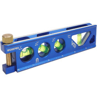 Workpro Torpedo Level  Magnetic  Verti. Site 4 Vial For Conduit Bending  Aluminum Alloy Construction  6-1/2 Inch