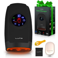 Lunix Lx7 Touchscreen Electric Hand Massager With Compression  Pressure Point Therapy For Arthritis  Pain Relief And Carpal Tunnel  Shiatsu Massage Machine With Heat  With Hand Warmer  Black