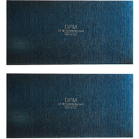 Dfm Tool Works Blue Cabinet Scraper Rectangle Sets- Made In Usa - Multiple Sizes (2  0.032"" X 2.5"" X 5"")