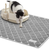 Niubya Premium Cat Litter Mat  Litter Box Mat With Non-Slip And Waterproof Backing  Litter Trapping Mat Soft On Kitty Paws And Easy To Clean  Cat Mat Traps Litter From Box