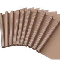 Selizo 10 Pack Ptfe Teflon Sheet For Heat Press 16"" X 24"" Non Stick Heat Resistant Craft Mat