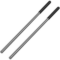 2 Pack 18 Inch Winding Rods For Torsion Springs  0.5Inch Diameter Steel Winding Bars For Adjusting Or Replacing Garage Door Tension Springs With Rubber Handle