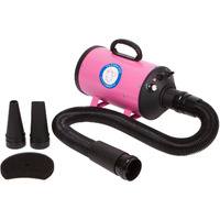 Flying Pig High Velocity Dog Pet Grooming Dryer W/Heater (Model: Flying One  Pink)