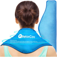 Neck Ice Pack Wrap  Relaxcoo Reusable Gel Ice Pack For Neck Shoulders  Cold Compress Therapy For Pain Relief  Injuries  Swelling  Bruises  Sprains  Inflammation And Cervical Surgery Recovery