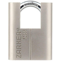 Zarker J45S Keyed Padlock-Stainless Steel Shackle  1-Pack