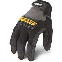 Ironclad Heavy Utility Work Gloves Hug  High Abrasion Resistance  Performance Fit  Durable  Machine Washable  (1 Pair)  Small Black & Grey