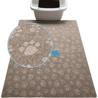 Drymate Premium Cat Litter Trapping Mat  (Debossed Paw Ridged Design)  Traps Litter & Mess From Box  Soft On Kitty Paws -Absorbent/Waterproof/Urine-Proof- Machine Washable  Durable  (Usa Made)