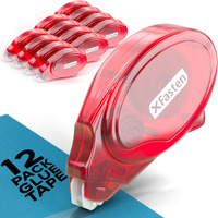 Xfasten Adhesive Roller For Scrapbooking  8Mm X 30Ft 12-Pack Double Sided Glue Tape Roller Scrapbook Supplies For Adults  Photo Tape For Scrapbooking