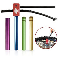 Baja No Pinch Ultimate Kit  Compact Tire Changing Tool For Motocross & Dirt Bike Motorcycles -Mount Tires Without Pinching Tubes -Includes 15Mm 17Mm 20Mm 25Mm Axle Sleeves -Works On 16-21 Inch Wheels