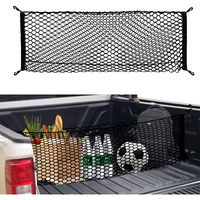 Truck Bed Cargo Net For Pickup Truck Bed - Premium Truck Bed Net For Trunk Organizers And Storage - Trunk Mesh Cargo Net For Chevrolet Silverado  Ft150  Gmc