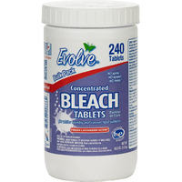 Evolve Concentrated Bleach Tablet Bulk Size 240 Tablets 1 Pack Fresh Lavender