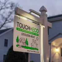 Touch Of Eco Liteagent Pro - Solar Dual Sided Led Post Light For Real Estate Signs  Business  Yard Sign Lighting - Includes Adjustable Sign Mounting Bracket