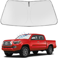 Proadsy 2025 Upgrade Windshield Sun Shade Custom Fit Toyota Tacoma 2016-2023 4-Layer Foldable Front Sunshade Protector Sun Visor Blocks Uv Rays Keep Car Cooler Accessories