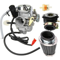 New 150Cc Carburetor + Intake Manifold/Air Filter For Gy6 125Cc 150Cc 152Qmi 157Qmj Engine Based Atv Scooter Go Kart