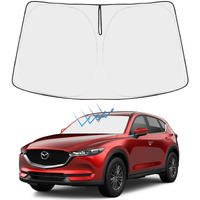 Proadsy 2025 Upgrade Windshield Sun Shade Custom Fit Mazda Cx-30 Cx30 2020-2024 2025 4-Layer Foldable Front Sunshade Protector Sun Visor Blocks Uv Rays Keep Car Cooler Accessories