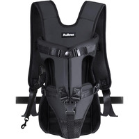 Petbonus Pet Front Dog Carrier Backpacks  Adjustable Dog Backpack Carrier  Legs Out Easy-Fit Dog Chest Carrier For Medium Small Dogs  Hands Free Dog Front Carrier For Hiking  Cycling (Black  S)