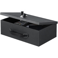 Xydled Fire Resistant Safe Fire Safe Box With Key Lock For Home Office Security Storage For Valuables Documents 12.8 X 8.5 X 4.5 Inch Black