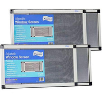 Fenestrelle Expandable Window Screen  2 Way Adjustable  Horizontal (10"" H X 19"" - 36"" W) Or Convert To Vertical (19"" H X 10"" - 18"" W)  Perfect Replacement Screen For Windows  2 Pack Of Small Screens