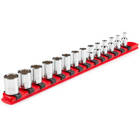 Tekton 1/4 Inch Drive 12-Point Socket Set  14-Piece (4-15 Mm)  Shd90112