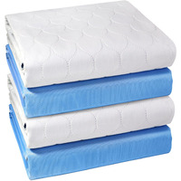 Conkote Heavy Absorbency Bed Pads  34""X36"" (4 Pack)  Washable And Reusable Incontinence Underpads  Waterproof Sheet And Mattress Protectors