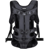 Petbonus Pet Front Dog Carrier Backpacks  Adjustable Dog Backpack Carrier  Legs Out Easy-Fit Dog Chest Carrier For Medium Small Dogs  Hands Free Dog Front Carrier For Hiking  Cycling (Black  Xl)