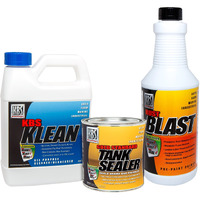 Kbs Coatings 52000 Cycle Tank Sealer Kit  Complete Kit - Seals Up To 5 Gallon Tank  Lightly Pigmented Silver
