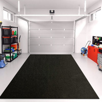 Linla Premium Absorbent Oil Mat Contains Liquid Garage Floor Mat 8.5 'X 6.6 '  Reusable  Washable  Protects Floor  Driveway Surface  Shop Parking