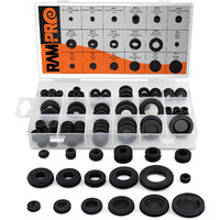 125Pc 18 Sizes Rubber Grommet Kit - Includes Rubber Grommets For Wiring  Rubber Hole Plugs  And Automotive Firewall Grommet (1/4 5/16 1/2 7/32 3/8 9/16 5/16 5/8 3/4 7/8 15/16 21/32 1)