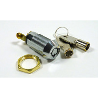 Philmore 5/8"" On/Off Key Switch Lock Spst Key Removable On Or Off With 2 Keys And Nut; 30-10078