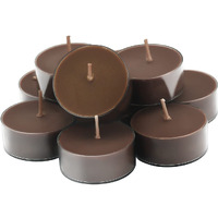 Deybby Scented Tealight Candles  Long Lasting Soywax Tea Candle Used For All Of Holders|Clear Cup|12 Counts|Up To 4 Hour Burn Time|Coffee