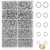 Paxcoo 4600Pcs Silver Jump Rings With Jump Rings Open/Close Tools For Jewelry Making And Necklace Repair (Assorted Sizes)
