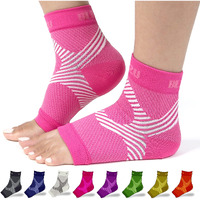 Pressure Socks For Women Restless Legs Syndrome Relief Toeless Compression Socks Planters Faciatias Brace Heel Pain Spurs Sock Splint Products For Plantar Fasciitis Pink S-M
