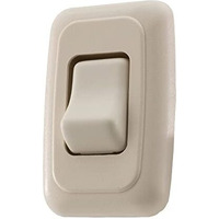 American Technology Components Single Spst On-Off Switch With Bezel  12-Volt  For Rv  Trailer  Camper (Almond)