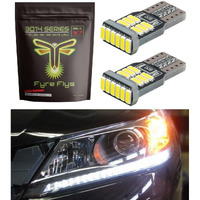 Fyre Flys Led Headlight Drl Strip Bulbs For 2013-2015 Honda Accord Super Bright 6000K White Canbus Error Free 3014 Series