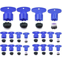 Weimeet 20 Pieces Cache Faucet Aerator Key Removal Wrench Tool With 20 Pieces Faucet Aerator For M 16.5 18.5 21.5 24 Cache Aerators